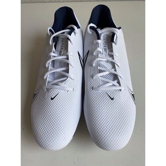 Nike Vapor Edge Speed 360 Football Cleats White Navy Blue CV6349-102 Men’s 14.5 - Picture 2 of 11